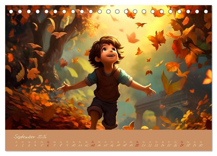 Produktbild: Magie der Kindheit (Tischkalender 2026 DIN A5 quer), CALVENDO Monatskalender