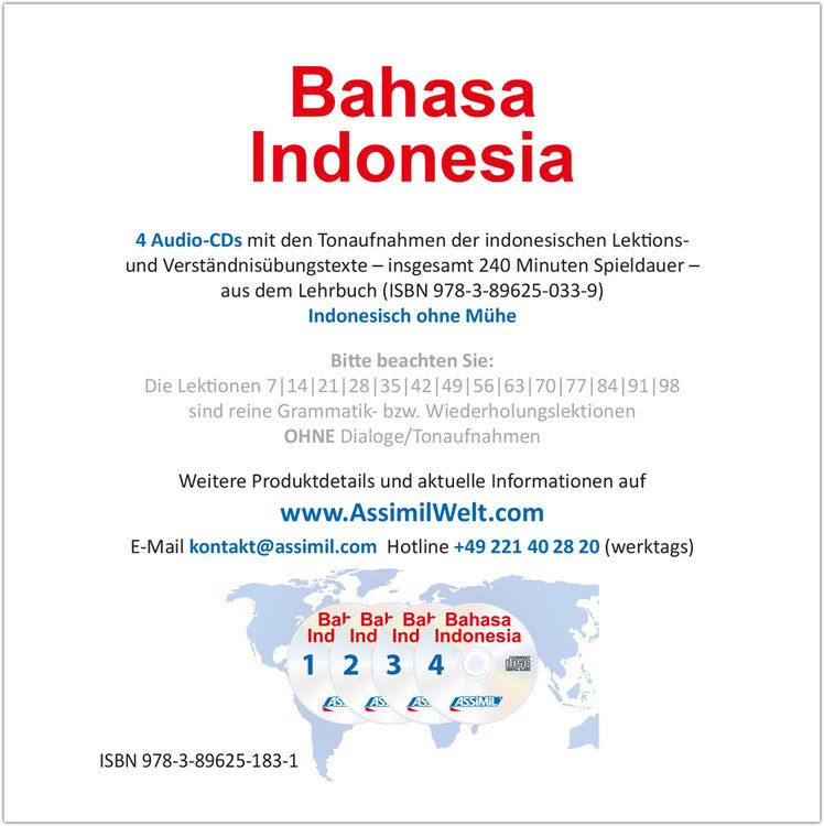 Produktbild: ASSiMiL Indonesisch ohne M&uuml;he - Audio-CDs