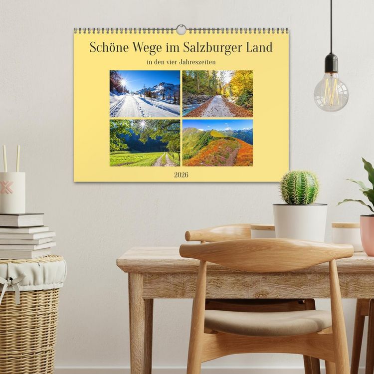 Produktbild: Sch&ouml;ne Wege im Salzburger Land (Wandkalender 2026 DIN A3 quer), CALVENDO Monatskalender