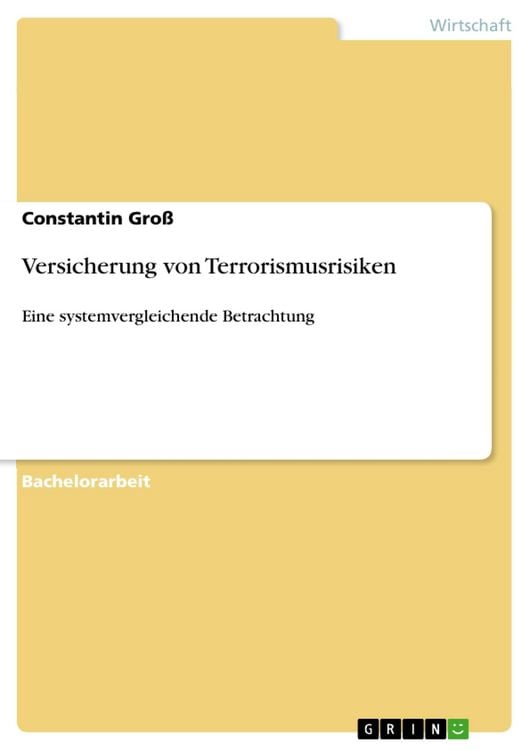 Produktbild: Versicherung von Terrorismusrisiken