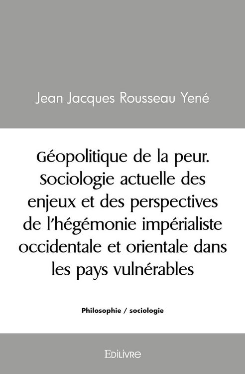 Produktbild: G&eacute;opolitique de la peur. Sociologie actuelle des enjeux et des perspectives
