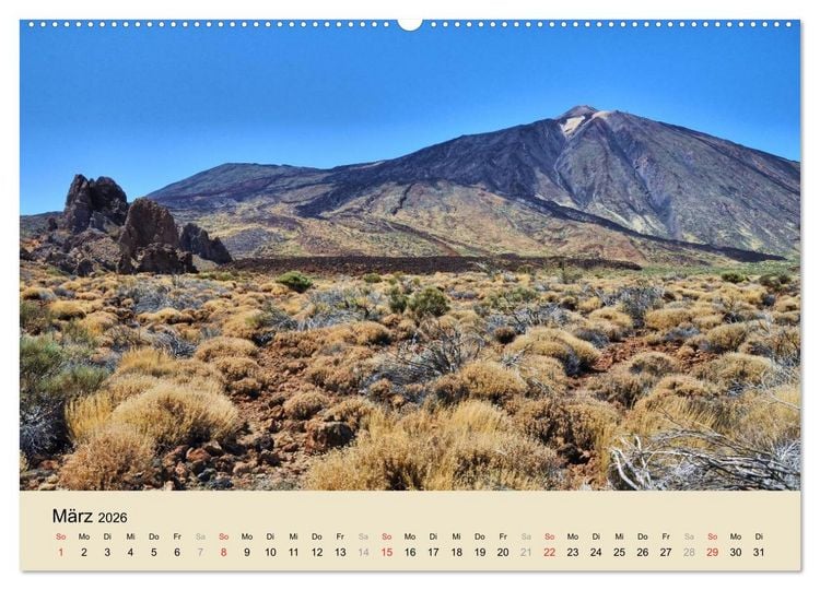 Produktbild: Teneriffa 2026 (Wandkalender 2026 DIN A2 quer), CALVENDO Monatskalender