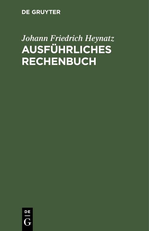 Produktbild: Ausf&uuml;hrliches Rechenbuch