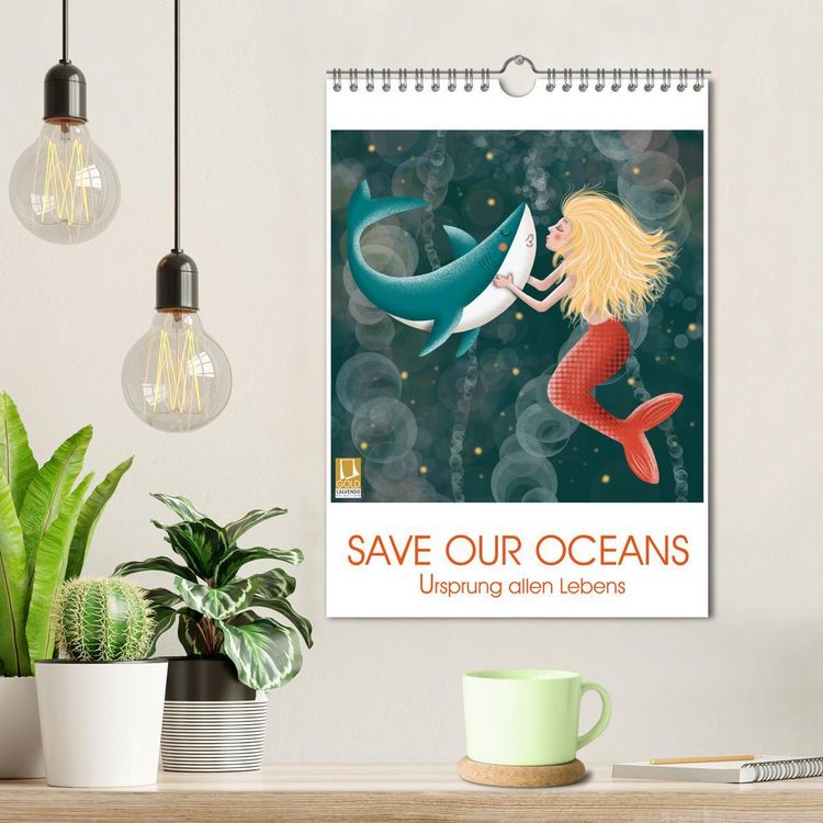 Produktbild: SAVE OUR OCEANS - Ursprung allen Lebens (Wandkalender 2026 DIN A4 hoch), CALVENDO Monatskalender