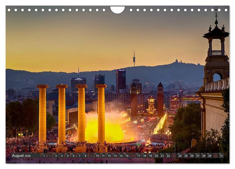 Produktbild: Barcelona Impressionen (Wandkalender 2026 DIN A4 quer), CALVENDO Monatskalender