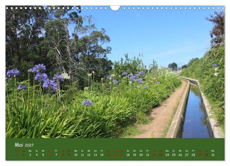 Produktbild: Levadawandern auf Madeira (Wandkalender 2027 DIN A3 quer), CALVENDO Monatskalender