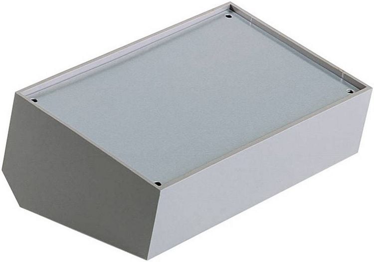 Produktbild: TEKO 364.8 Pult-Geh&auml;use (A x B x C x D x E) 310 x 170 x 65 x 85 x 47 mm Kunststoff Blau, Grau, Silber 1 St.