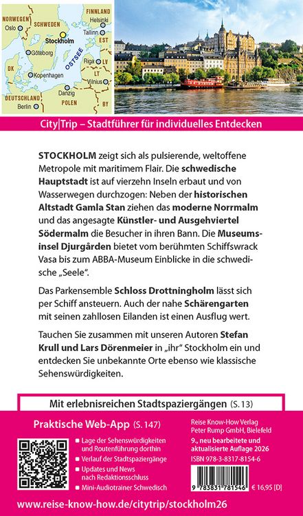 Produktbild: Reise Know-How CityTrip Stockholm