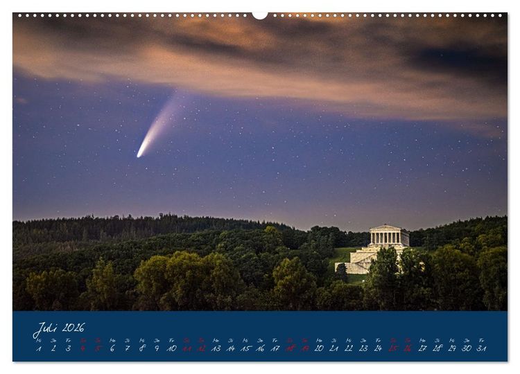 Produktbild: Welt unter Sternen (hochwertiger Premium Wandkalender 2026 DIN A2 quer), Kunstdruck in Hochglanz