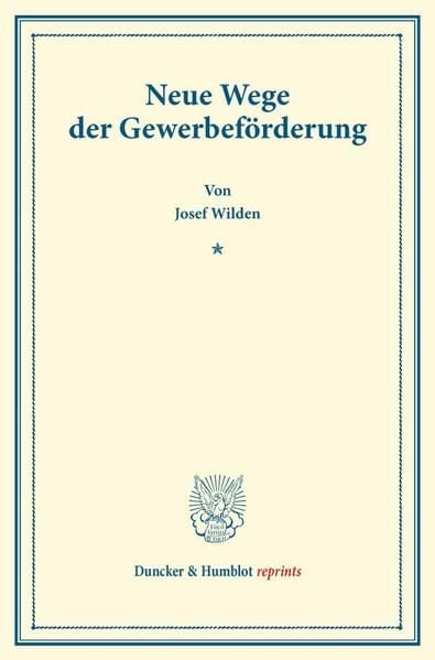 Produktbild: Neue Wege der Gewerbef&ouml;rderung.