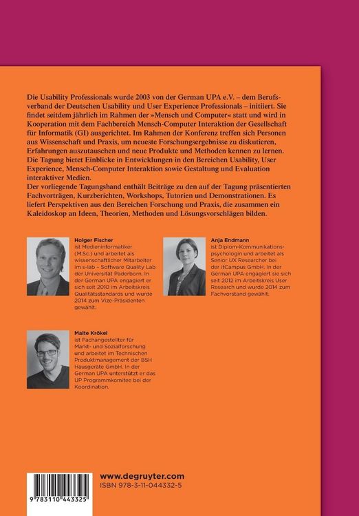 Produktbild: Mensch und Computer 2015 &ndash; Usability Professionals