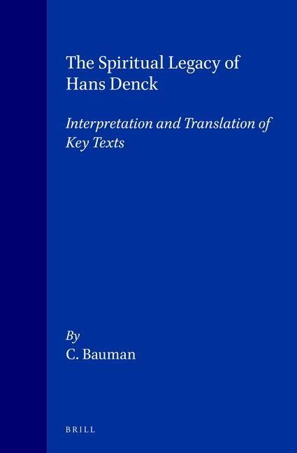 Produktbild: The Spiritual Legacy of Hans Denck