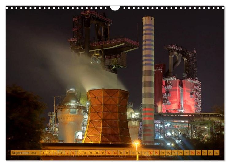 Produktbild: RUHRPOTT LICHTER (Wandkalender 2026 DIN A3 quer), CALVENDO Monatskalender