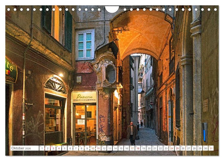 Produktbild: Genua - Die facettenreiche Sch&ouml;nheit (Wandkalender 2026 DIN A4 quer), CALVENDO Monatskalender