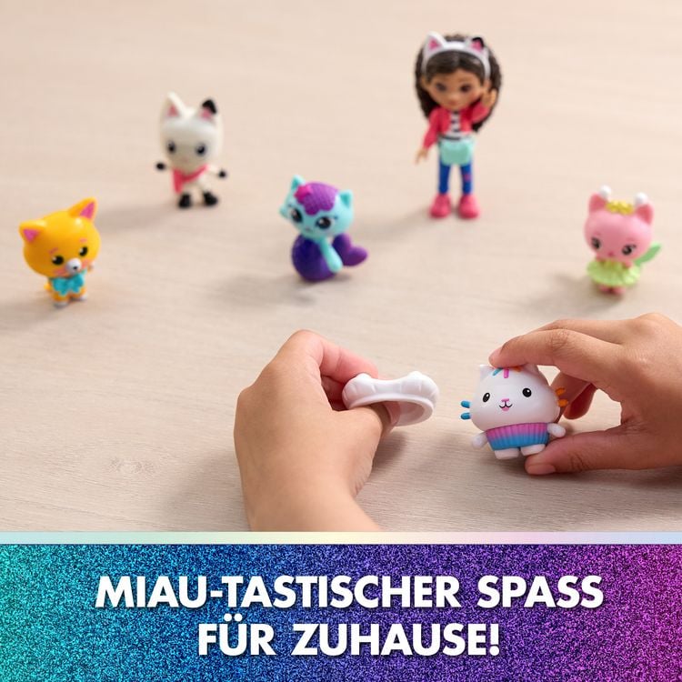 Produktbild: DREAMWORKS GABBY'S DOLLHOUSE: DER FILM - Cat-venture Crew Figuren-Set, 11-teiliges Spielset mit Gabby, Katzenfreunden & Zubeh&ouml;rteilen
