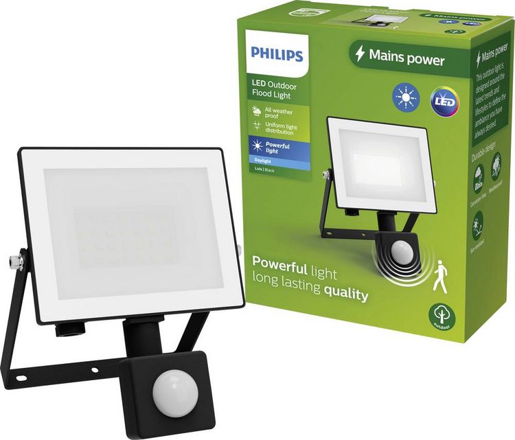 Produktbild: Philips LED Lois 929004642301 LED-Au&szlig;enstrahler mit Bewegungsmelder 20 W Leuchtfarben: Kaltwei&szlig;