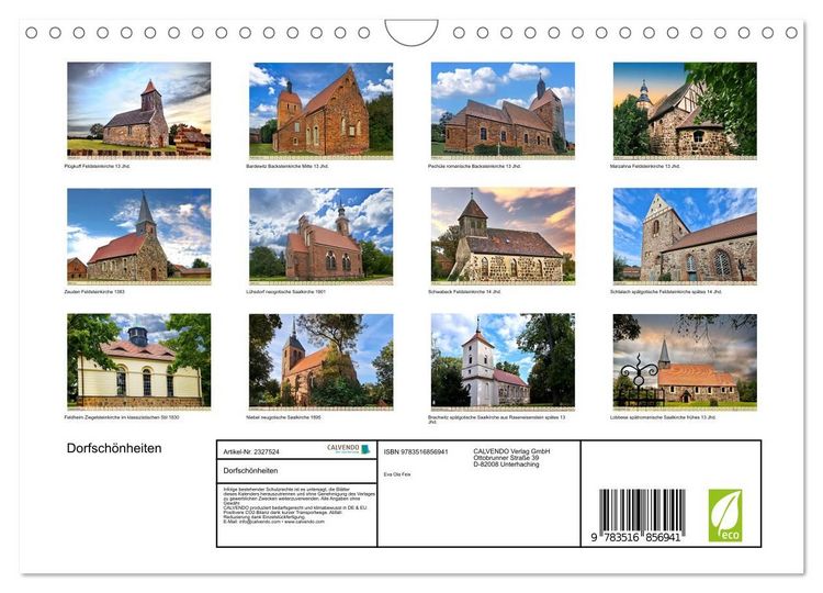 Produktbild: Dorfsch&ouml;nheiten (Wandkalender 2027 DIN A4 quer), CALVENDO Monatskalender