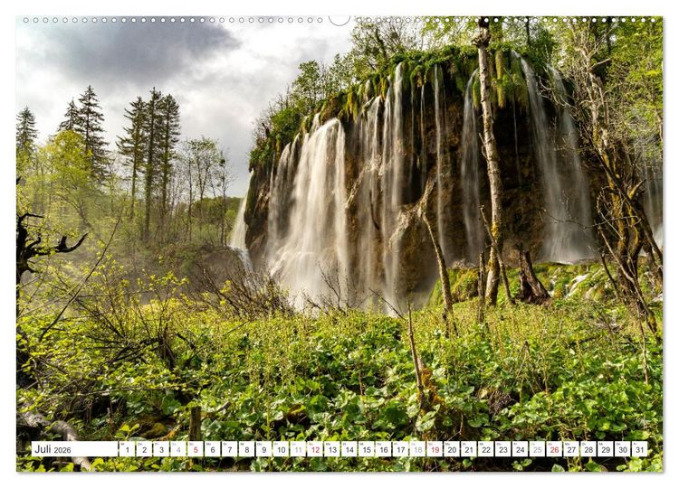 Produktbild: Welterbe in Kroatien - Plitvicer Seen (Wandkalender 2026 DIN A2 quer), CALVENDO Monatskalender