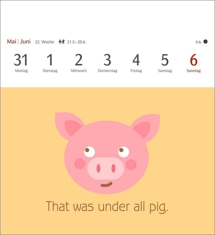 Produktbild: Now I know how the rabbit runs Postkartenkalender 2027 - 53 denglische Spr&uuml;che und Sprichw&ouml;rter