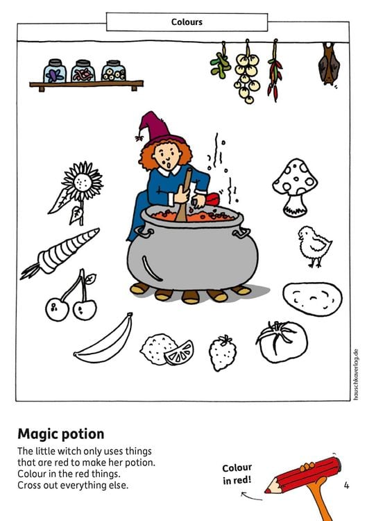 Kindergarten Activity Book from age 4 years - Shapes, colours, spot the difference - for kids, boy and girl
