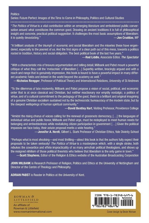 Produktbild: Politics of Virtue