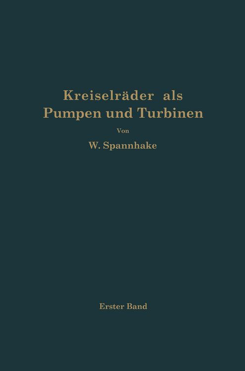 Produktbild: Kreiselr&auml;der als Pumpen und Turbinen