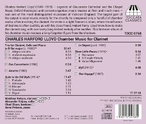 Produktbild: Lloyd: Kammermusik f&uuml;r Klarinette