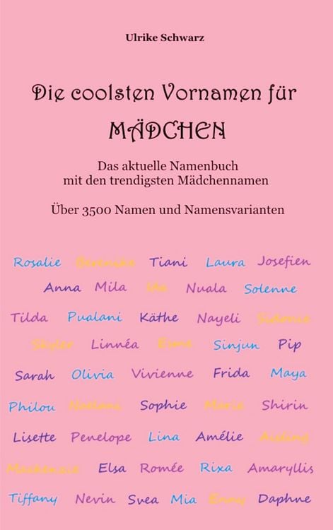 Produktbild: Die coolsten Vornamen f&uuml;r M&auml;dchen - Das aktuelle Namenbuch mit den trendigsten M&auml;dchennamen