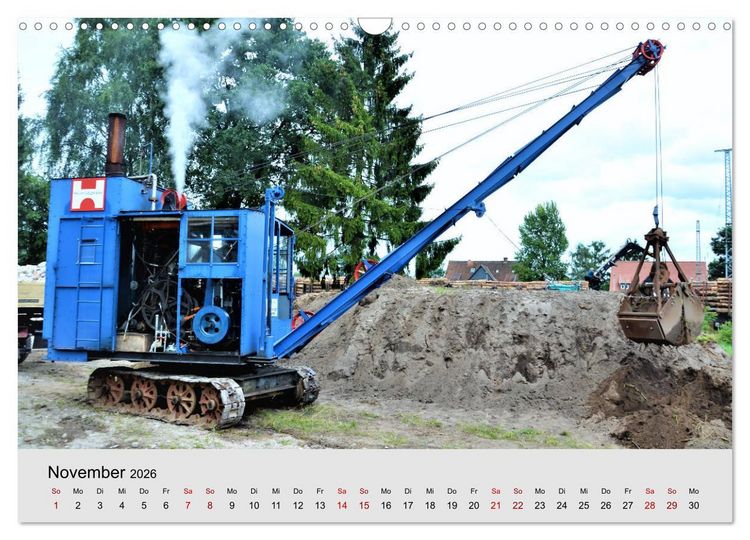 Produktbild: Oldtimer-Dampffahrzeuge. Historische Dampf- und Hei&szlig;luftfahrzeuge (Wandkalender 2026 DIN A3 quer), CALVENDO Monatskalender
