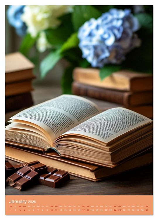 Produktbild: Literature is Magic (Wall Calendar 2026 DIN A4 portrait), CALVENDO 12 Month Wall Calendar