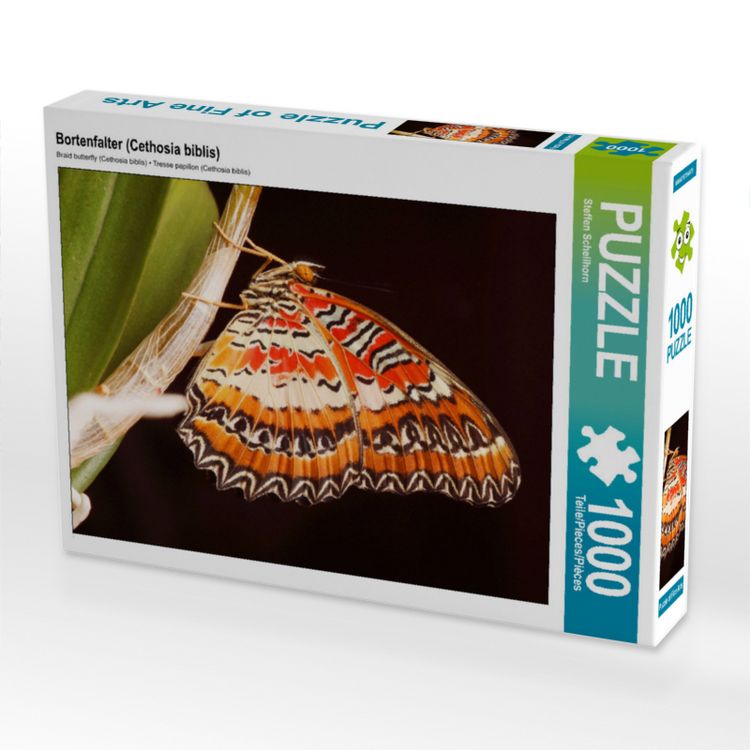 Produktbild: CALVENDO Puzzle Bortenfalter (Cethosia biblis) | 1000 Teile Lege-Gr&ouml;&szlig;e 64x48cm Foto-Puzzle f&uuml;r gl&uuml;ckliche Stunden
