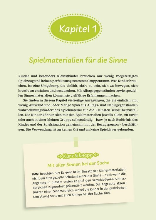 Produktbild: Sinne erleben in der Krippe