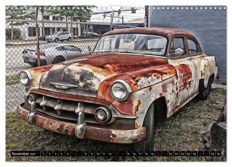 Produktbild: Florida Junk Cars (Wandkalender 2027 DIN A3 quer), CALVENDO Monatskalender