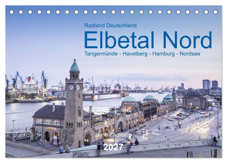 Produktbild: Elbetal Nord - Radland Deutschland (Tischkalender 2027 DIN A5 quer), CALVENDO Monatskalender