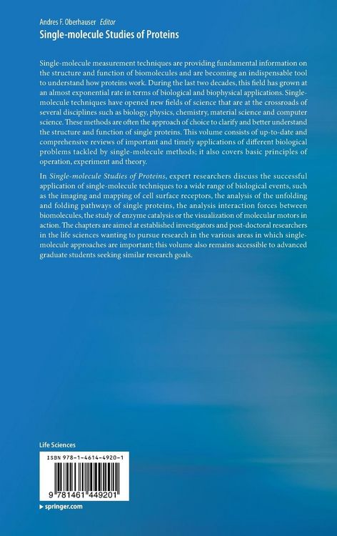 Produktbild: Single-molecule Studies of Proteins