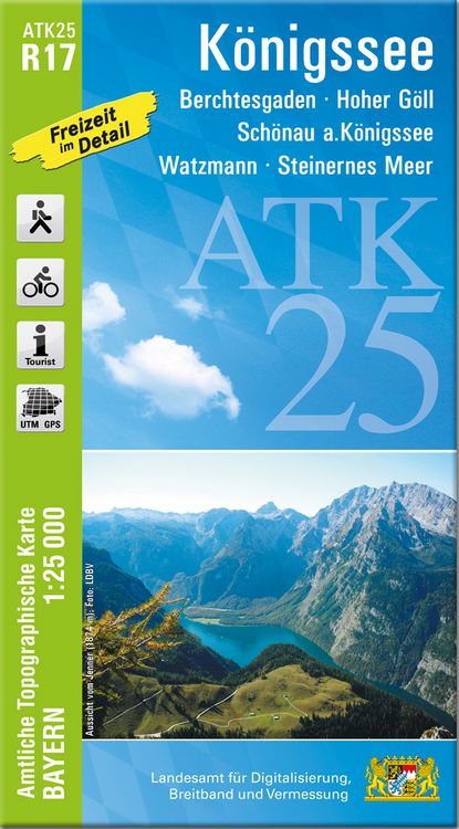 Produktbild: ATK25-R17 K&ouml;nigssee (Amtliche Topographische Karte 1:25000)