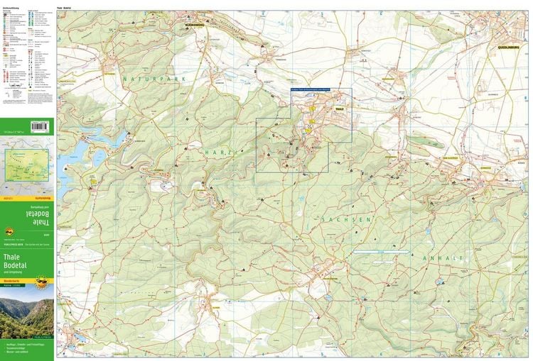 Produktbild: Publicpress Wanderkarte Thale, Bodetal und Umgebung 1:25.000