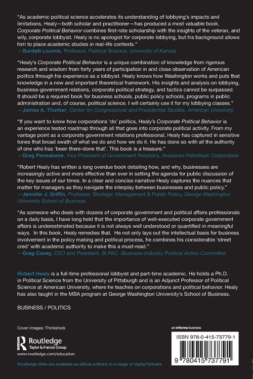 Produktbild: Corporate Political Behavior