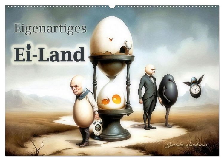 Produktbild: Eigenartiges Ei-Land (Wandkalender 2026 DIN A2 quer), CALVENDO Monatskalender