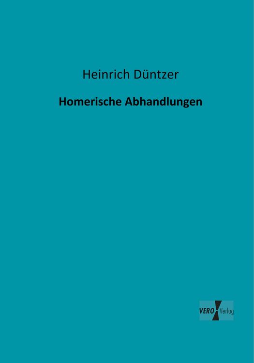 Produktbild: Homerische Abhandlungen
