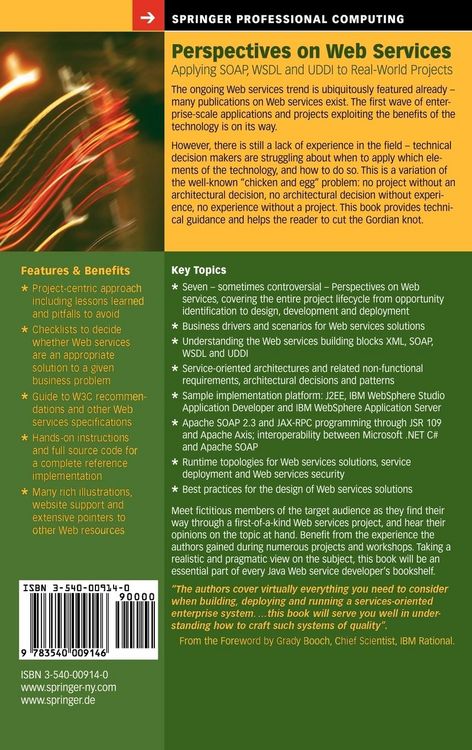 Produktbild: Perspectives on Web Services