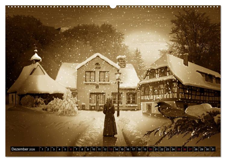 Produktbild: Nostalgie in Sepia (Wandkalender 2026 DIN A2 quer), CALVENDO Monatskalender