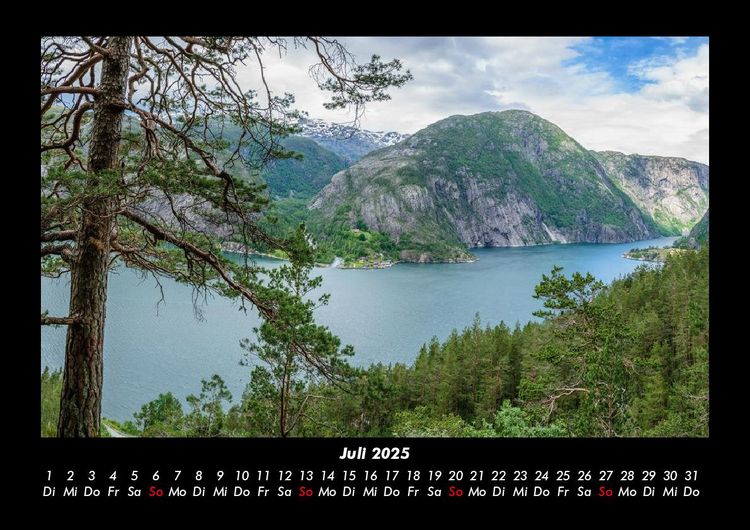 Produktbild: Landschaftskalender 2025 Fotokalender DIN A3