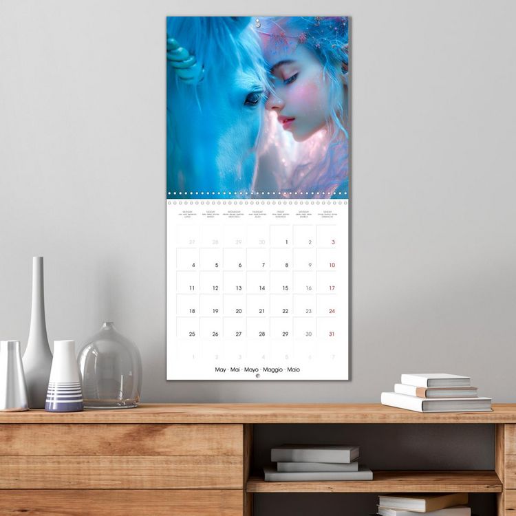 Produktbild: Unicorn Whispers - Tales of Glitter and Grace (Wall Calendar 2026 12 &times; 12 Inch) CALVENDO 12 Month Wall Calendar
