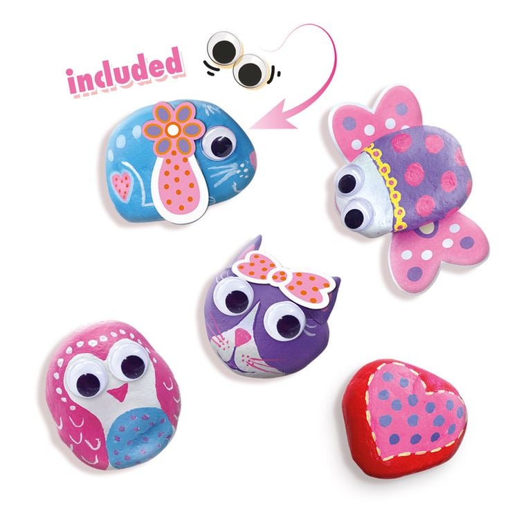 Produktbild: SES CREATIVE Malset Steine bemalen Girly