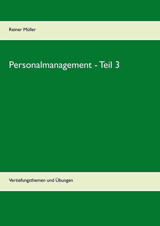 Produktbild: Personalmanagement - Teil 3