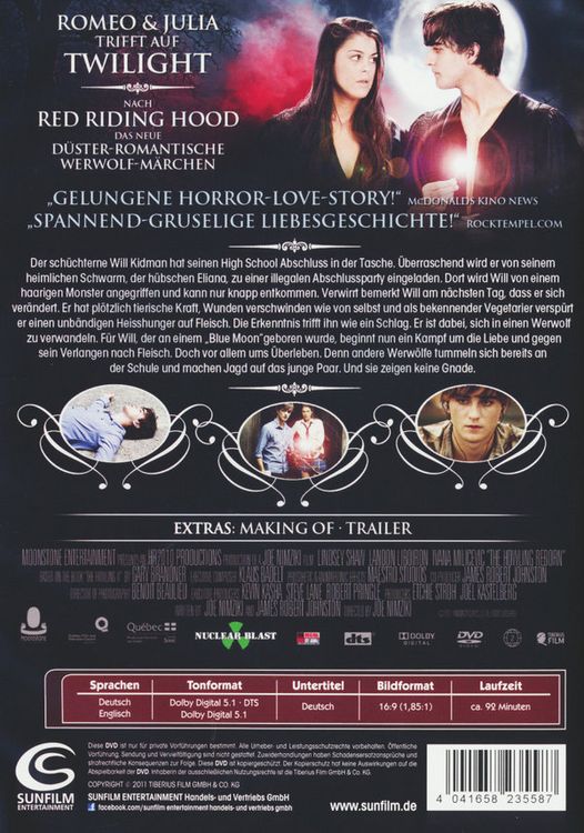 Produktbild: Blue Moon - Als Werwolf geboren (uncut)
