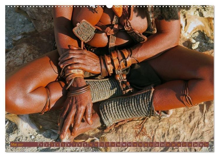 Produktbild: Himba - Der Schmuck der sch&ouml;nen Frauen (Wandkalender 2027 DIN A2 quer), CALVENDO Monatskalender
