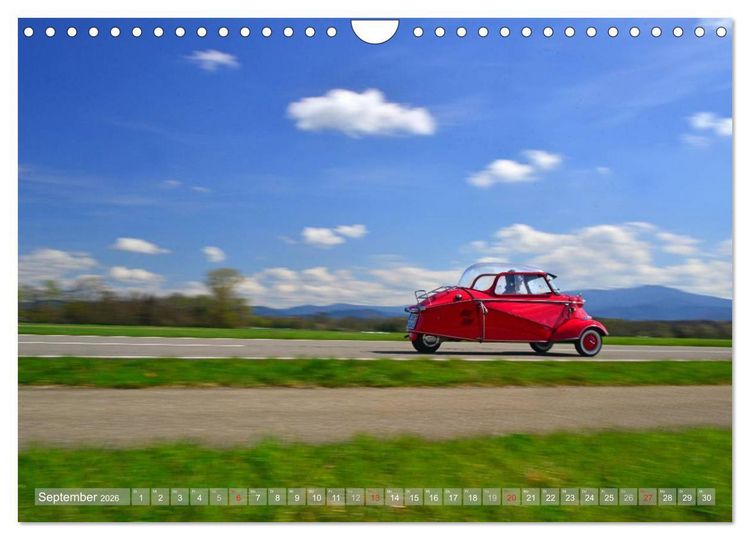 Produktbild: Messerschmitt KR 200 Kabinenroller (Wandkalender 2026 DIN A4 quer), CALVENDO Monatskalender