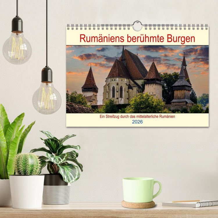 Produktbild: Rum&auml;niens ber&uuml;hmte Burgen (Wandkalender 2026 DIN A4 quer), CALVENDO Monatskalender